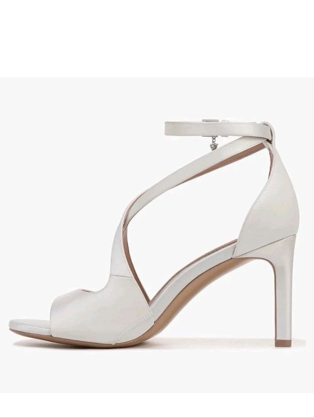 Naturalizer Pnina Tornai Amor Women's Strappy Sandal White Blanc Size 9,5W New
